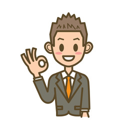 ビジネスマン　F02　上半身　OK