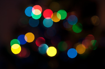 Abstract christmas lights