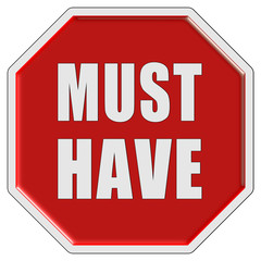 Stopschild rot MUST HAVE