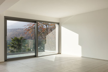 modern architecture, new empty apartment