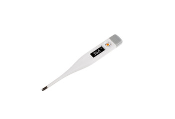 Electronic thermometer. Isolated on the white background