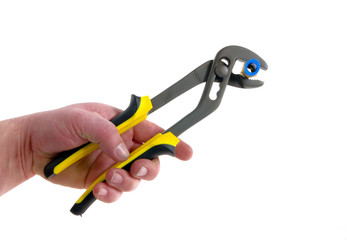 pliers and hand