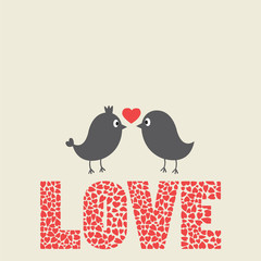 Two birds in love