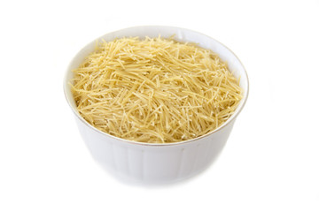 Pasta on a white background