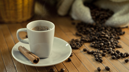 hot coffee freshly brewed