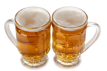 Beer in big mugs