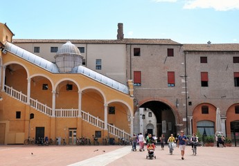 Piazza del Municipio, Ferrara, Italy