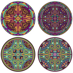 4 mandala set
