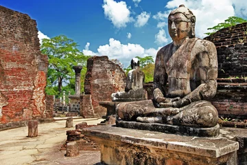 Türaufkleber Buddha im Polonnaruwa-Tempel - mittelalterliche Hauptstadt von Ceylon, UNESCO? © Freesurf