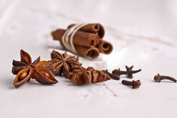 cinnamon, anise and cloves
