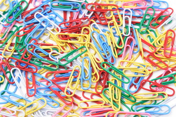 Colorful paper clips