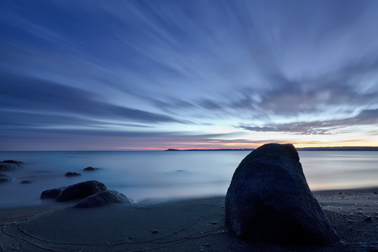 Sunrise in Vromos bay