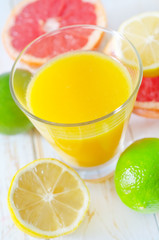 juice with fruit