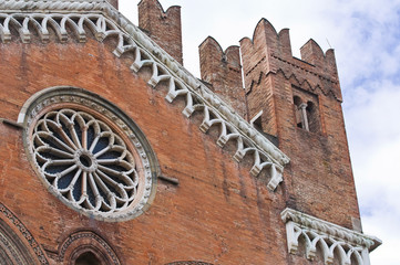 Gothic Palace. Piacenza. Emilia-Romagna. Italy.