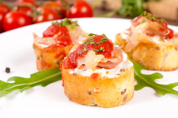 Sandwich on the plate