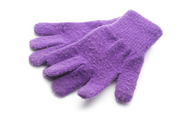 violet gloves