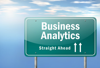 Highway Signpost "Business Analytics"