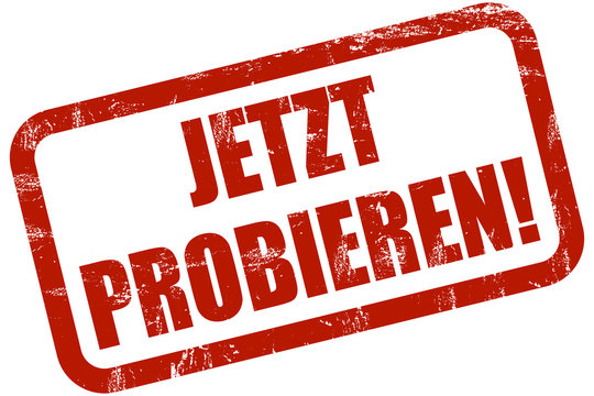 Grunge Stempel rot JETZT PROBIEREN!