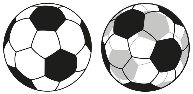 Traditional Football and Transparent Football Icon