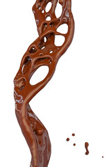abstract chocolate splash