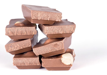 Stack of chocolate bars