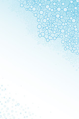 vector molecular structure scientific vertical background with