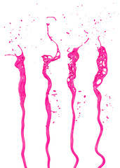 abstract pink paint splash