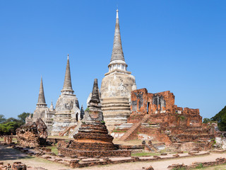 Fototapeta premium Pagoda at wat phra sri sanphet temple, Ayutthaya, Thailand