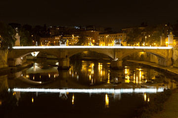 Fototapeta na wymiar Ponte Vittorio Emanuele II, Rzym, Włochy