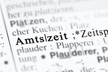 Fototapeta premium Amtszeit