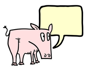Comic pig