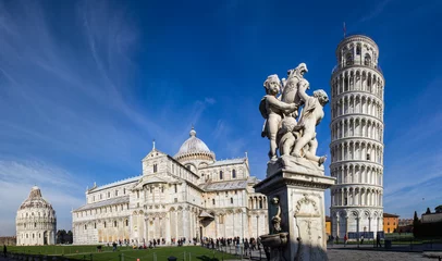 Foto auf Acrylglas Schiefe Turm von Pisa piazza dei miracoli, pisa