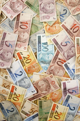 Brazilian money background