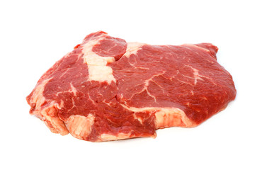 Raw matured rib eye