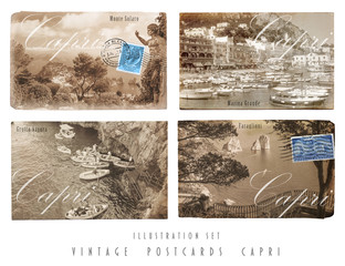 Alte Postkarten Capri