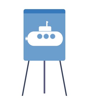 Sous-marin dans un paperboard