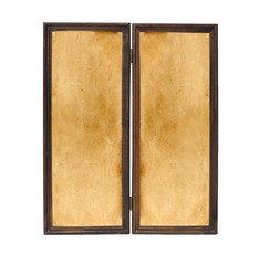 Fototapeta premium Two vintage wooden frames isolated