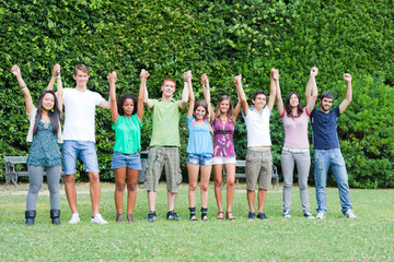 Multiethnic Group of Teenagers