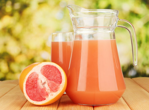 Grapefruit juice jug, paths Stock Photo by maxsol7