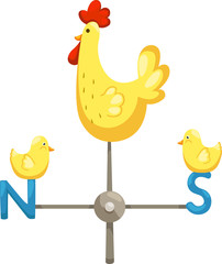 illustration of isolated chicken vector