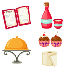 illustration of isolated restaurant menu vector