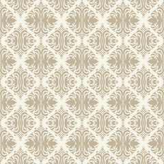 Seamless beige background from a floral ornament