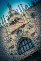 Naklejka premium Venice with Doge palace on Piazza San Marco in Italy