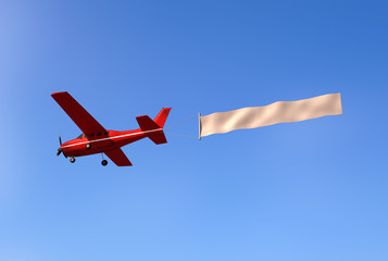 airplane with a message in the sky © stanslavov