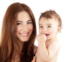 Mother with baby