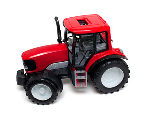 red tractor toy