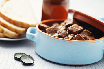 goulash with beef and beer