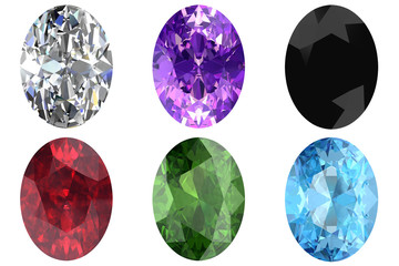 Set of gems