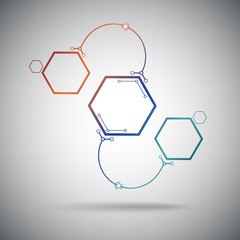 Fototapeta premium Communication in the form of an arc