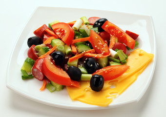 salad with olives